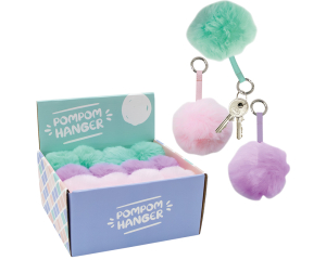 Pompom sleutelhanger Mila Pastel