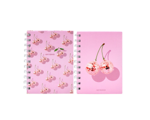 Notitieboek A6 spiraal Cherry