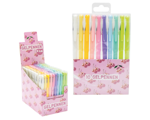 Gelpennen 10 stuks Cherry