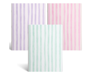 Blokschrift A4 lijn Stripes