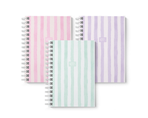 Notitieboek A6 spiraal Stripes