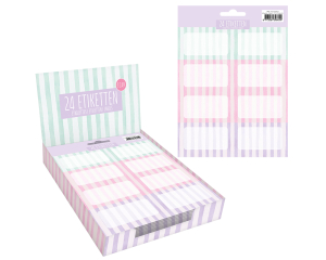 Etiketten A5 Stripes