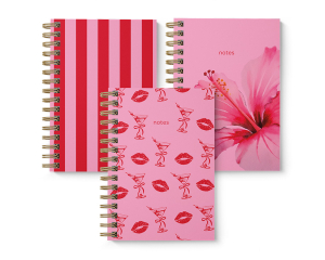 Notitieboek A6 spiraal Pink