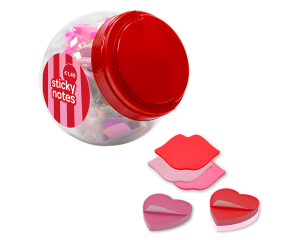 Stickynotes hart & lippen