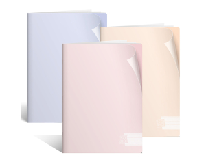 Schrift A5 lijn PP SOHO Pastel